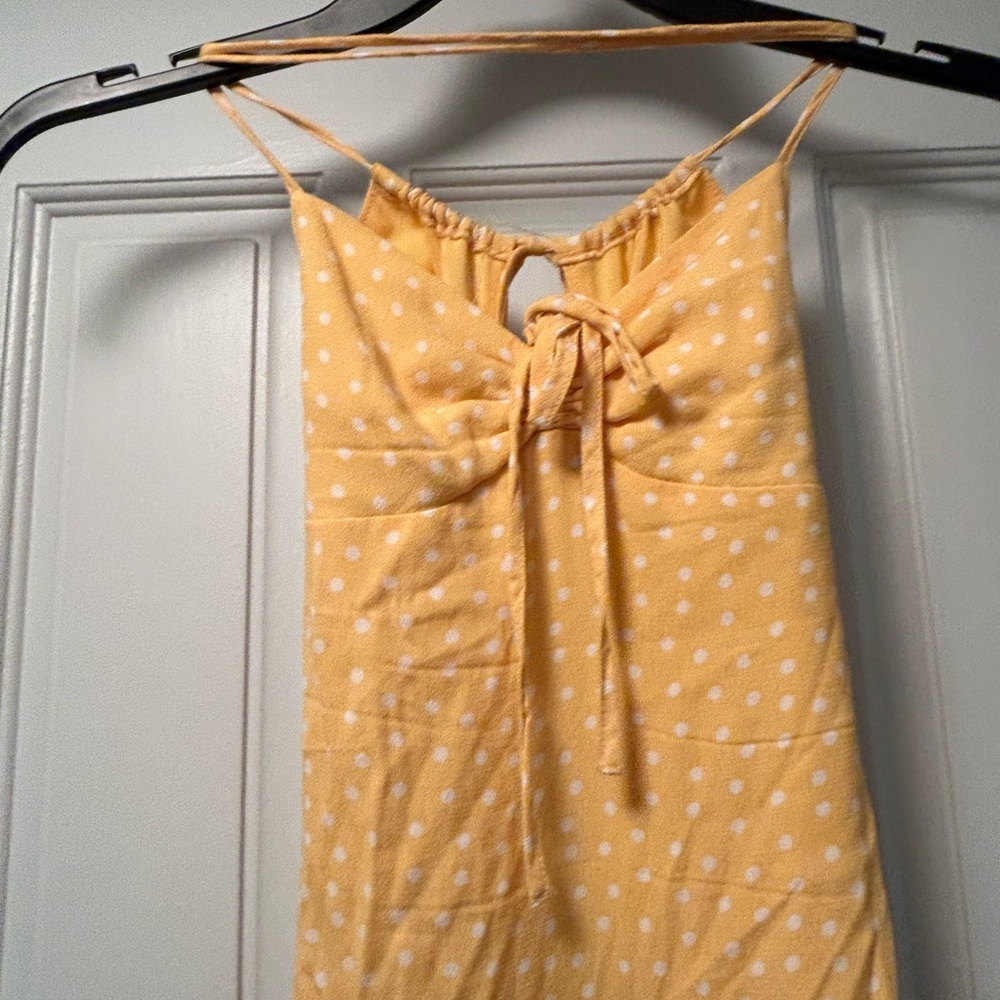 Forever 21 Yellow Dress with White Dots